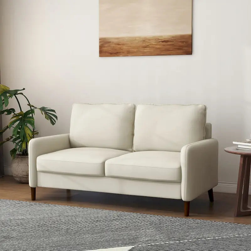 Loveseat de lino para sala de estar