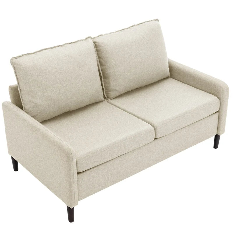 Loveseat de lino para sala de estar