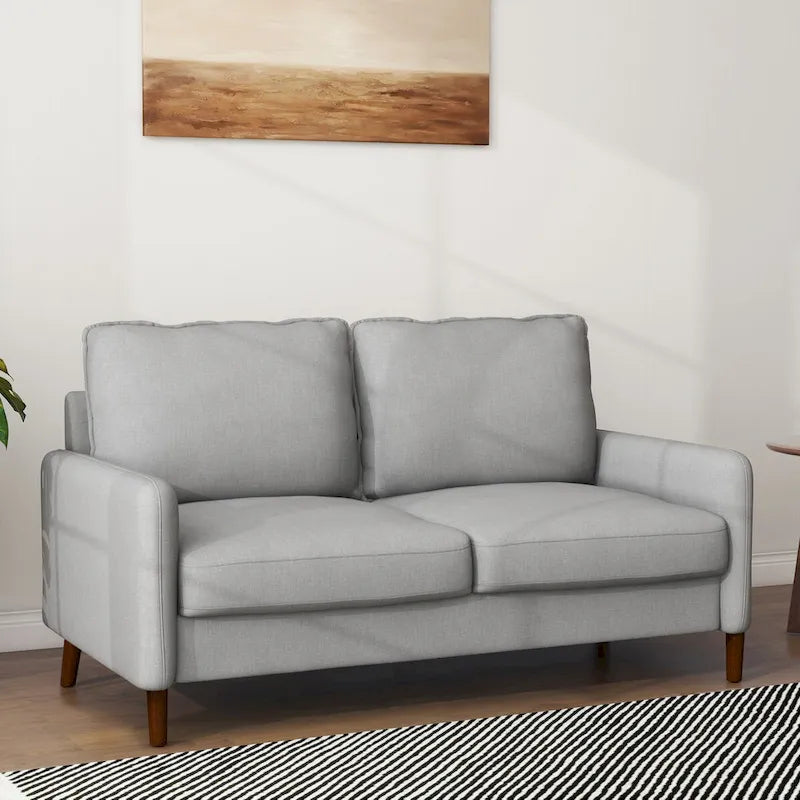 Loveseat de lino para sala de estar