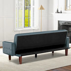 Canapé-lit, futon convertible, canapé 2 places en similicuir, canapé-lit 2 places pour le salon, invité