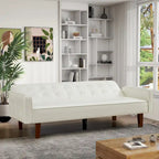 Canapé-lit, futon convertible, canapé 2 places en similicuir, canapé-lit 2 places pour le salon, invité