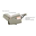 Hydeline Erindale bank, loveseat en fauteuil van volnerfleer met elektrische zero-gravityverstelling en verstelbare hoofdsteun