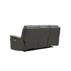 Hydeline Erindale bank, loveseat en fauteuil van volnerfleer met elektrische zero-gravityverstelling en verstelbare hoofdsteun