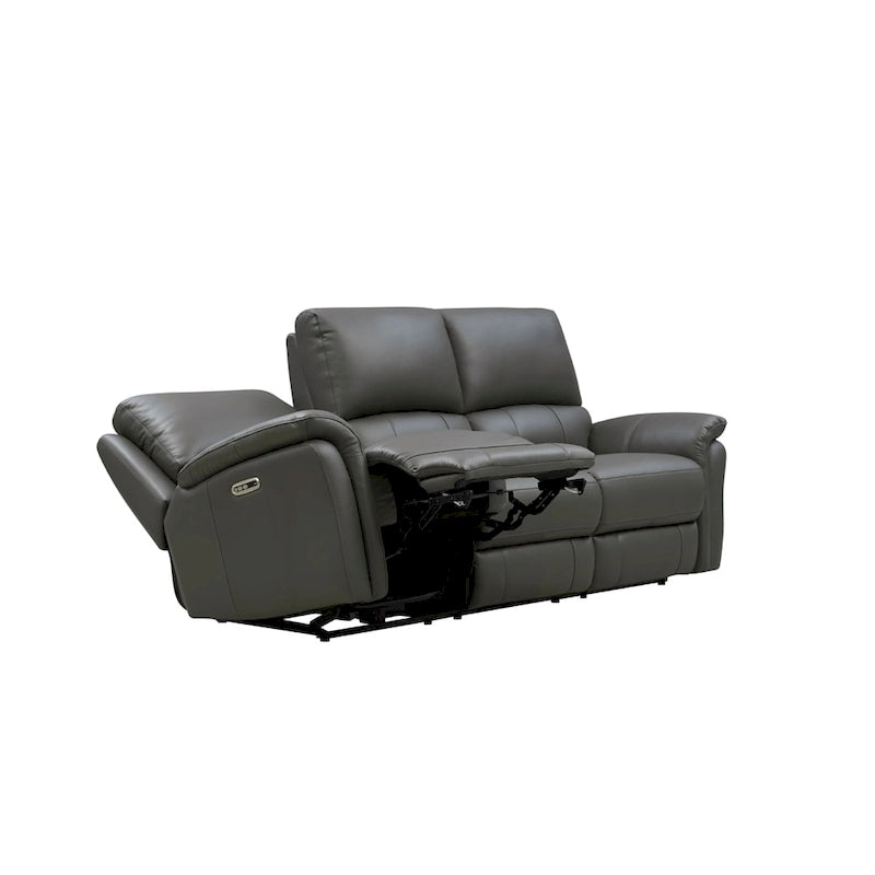 Hydeline Erindale bank, loveseat en fauteuil van volnerfleer met elektrische zero-gravityverstelling en verstelbare hoofdsteun