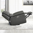 Hydeline Erindale bank, loveseat en fauteuil van volnerfleer met elektrische zero-gravityverstelling en verstelbare hoofdsteun