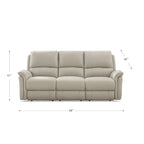 Hydeline Erindale bank, loveseat en fauteuil van volnerfleer met elektrische zero-gravityverstelling en verstelbare hoofdsteun