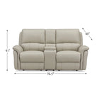 Hydeline Erindale bank, loveseat en fauteuil van volnerfleer met elektrische zero-gravityverstelling en verstelbare hoofdsteun