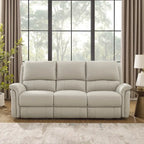 Hydeline Erindale bank, loveseat en fauteuil van volnerfleer met elektrische zero-gravityverstelling en verstelbare hoofdsteun