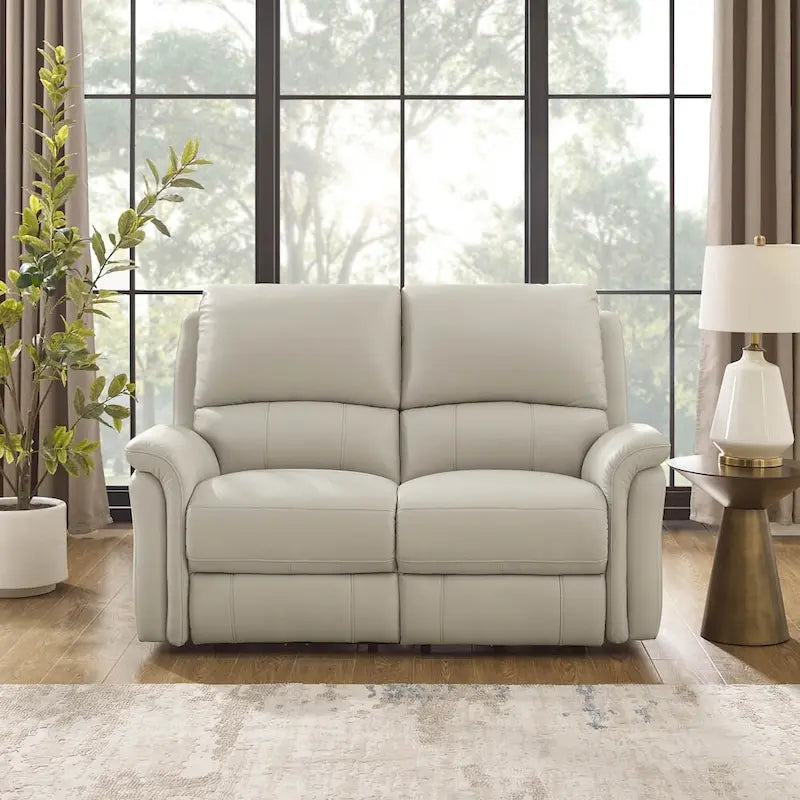 Hydeline Erindale bank, loveseat en fauteuil van volnerfleer met elektrische zero-gravityverstelling en verstelbare hoofdsteun