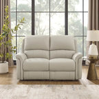 Hydeline Erindale bank, loveseat en fauteuil van volnerfleer met elektrische zero-gravityverstelling en verstelbare hoofdsteun