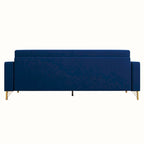 Sofá biplaza moderno tapizado de terciopelo capitoné con cojines y almohadas extraíbles - 85.63 in.D x 30.31 in.W x 30.51 in.H