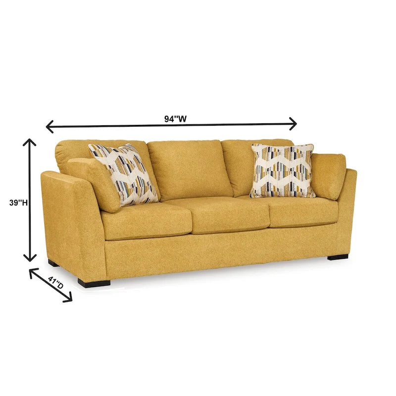 Roundhill Furniture Clareen 2 részes nappaligarnitúra, kanapé és kétszemélyes kanapé