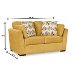 Roundhill Furniture Clareen 2 részes nappaligarnitúra, kanapé és kétszemélyes kanapé