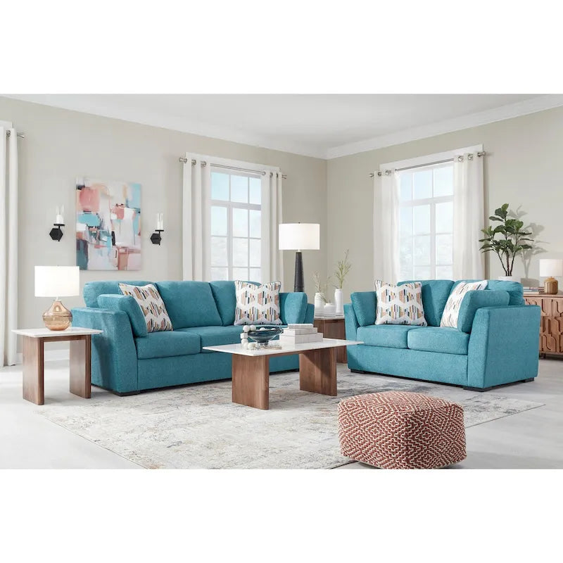 Roundhill Furniture Clareen 2 részes nappaligarnitúra, kanapé és kétszemélyes kanapé