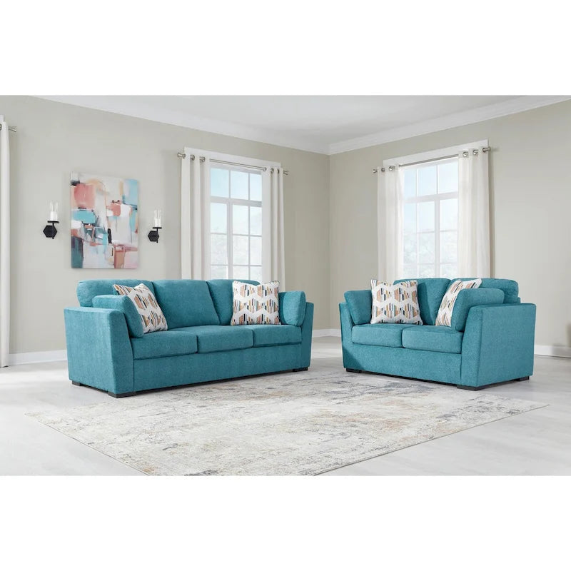 Roundhill Furniture Clareen 2 részes nappaligarnitúra, kanapé és kétszemélyes kanapé
