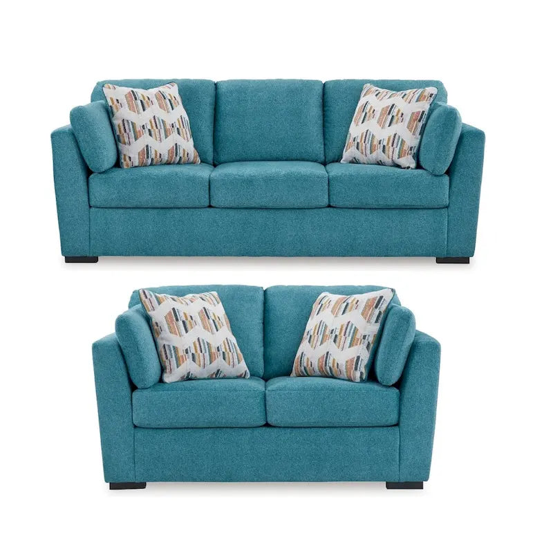 Roundhill Furniture Clareen 2 részes nappaligarnitúra, kanapé és kétszemélyes kanapé