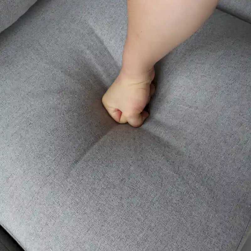 Sofa mit Leinenbezug und Stauraum