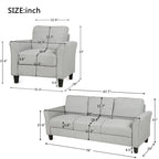 Living Room Furniture Chair And 3-Seat Sofa