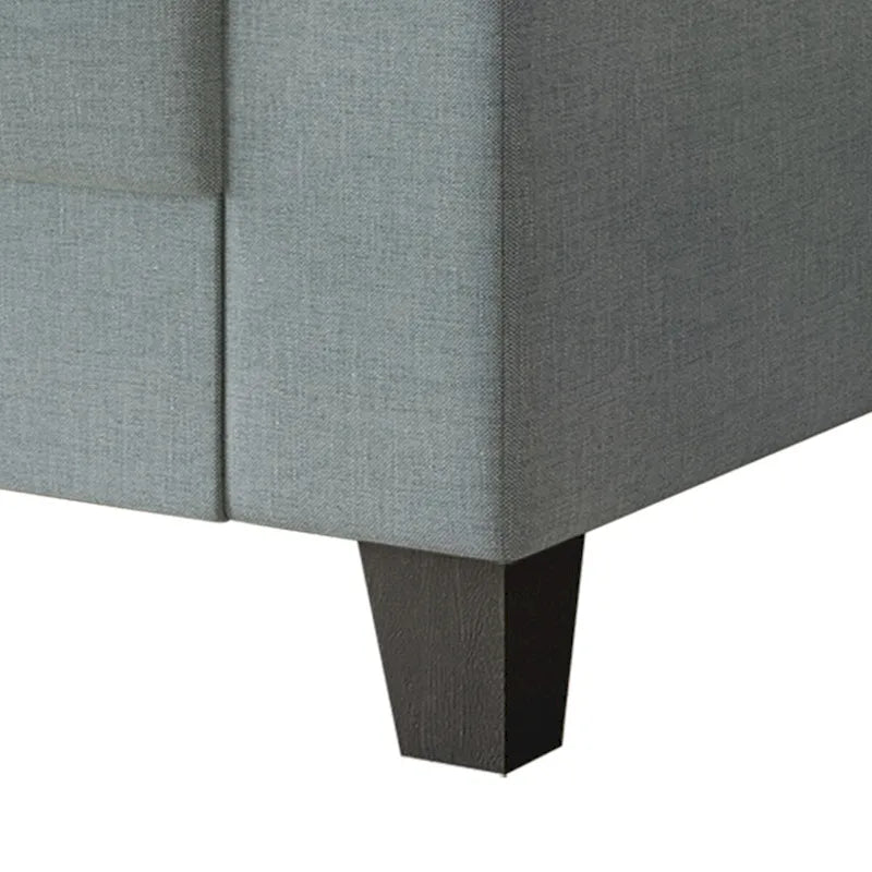 Lniana tapicerowana sofa loveseat CraftPorch w prostym stylu