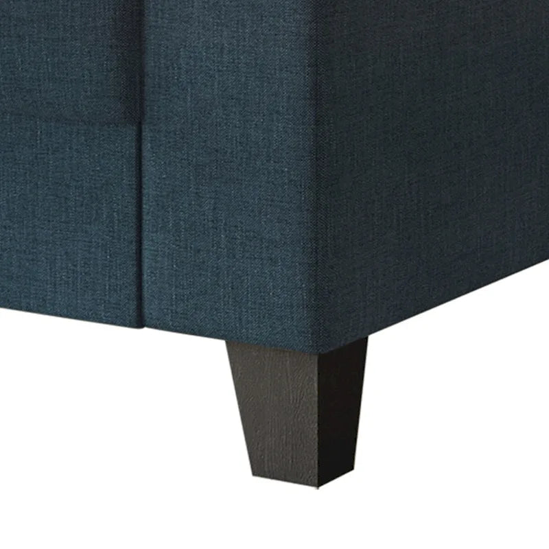 Lniana tapicerowana sofa loveseat CraftPorch w prostym stylu