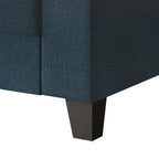 Lniana tapicerowana sofa loveseat CraftPorch w prostym stylu