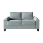 Lniana tapicerowana sofa loveseat CraftPorch w prostym stylu