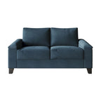 Lniana tapicerowana sofa loveseat CraftPorch w prostym stylu