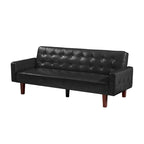 Vuodesohva, futon-vuodesohva, keinonahkainen kahden istuttavan sohvan futon, kahden istuttavan sohvan vuode olohuoneeseen tai vieras