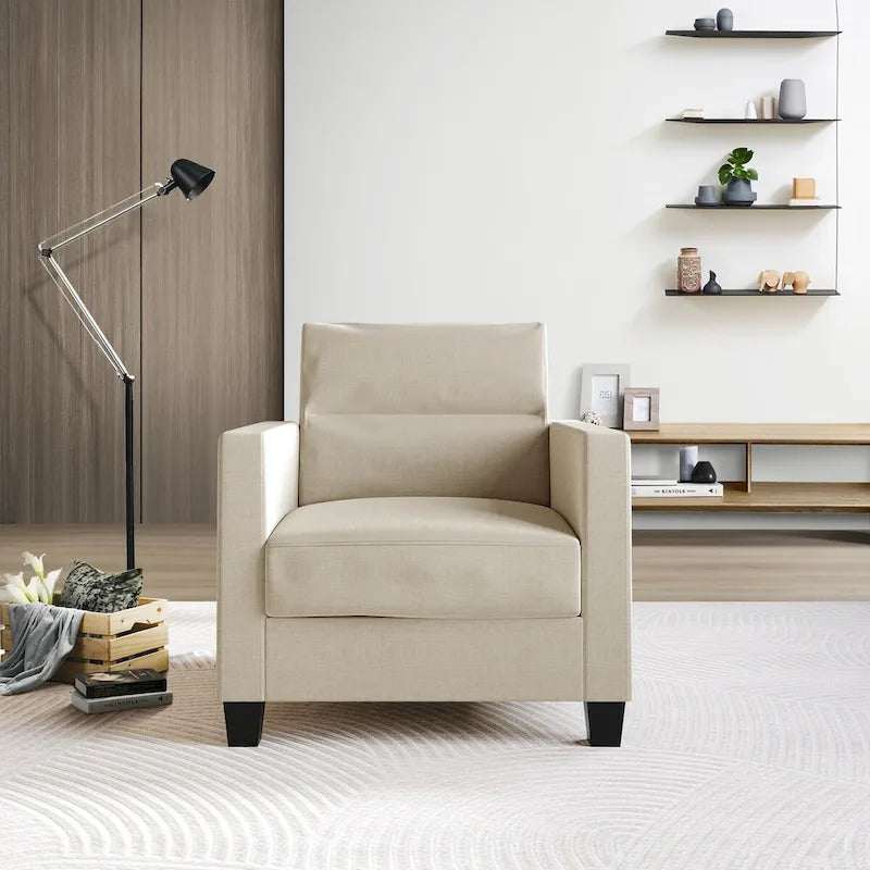 Czysty i minimalistyczny 3-częściowy zestaw do salonu CraftPorch z tapicerką lnianą
