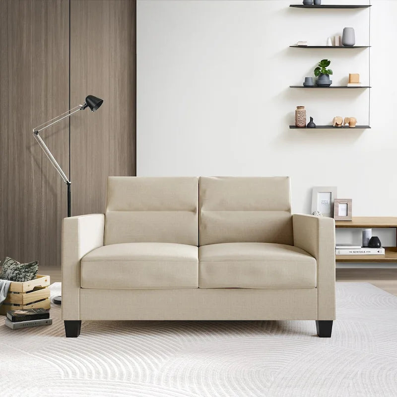 Czysty i minimalistyczny 3-częściowy zestaw do salonu CraftPorch z tapicerką lnianą