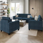Czysty i minimalistyczny 3-częściowy zestaw do salonu CraftPorch z tapicerką lnianą