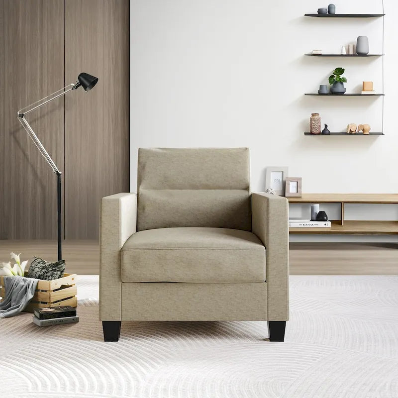 Czysty i minimalistyczny 3-częściowy zestaw do salonu CraftPorch z tapicerką lnianą