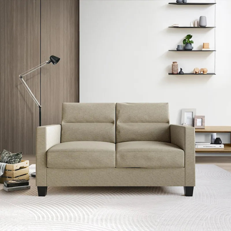 Czysty i minimalistyczny 3-częściowy zestaw do salonu CraftPorch z tapicerką lnianą