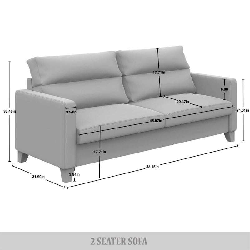 Czysty i minimalistyczny 3-częściowy zestaw do salonu CraftPorch z tapicerką lnianą