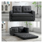 Sofá de terciopelo plegable en 3 partes, sofá cama convertible extraíble