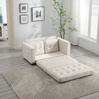 Sofá de terciopelo plegable en 3 partes, sofá cama convertible extraíble
