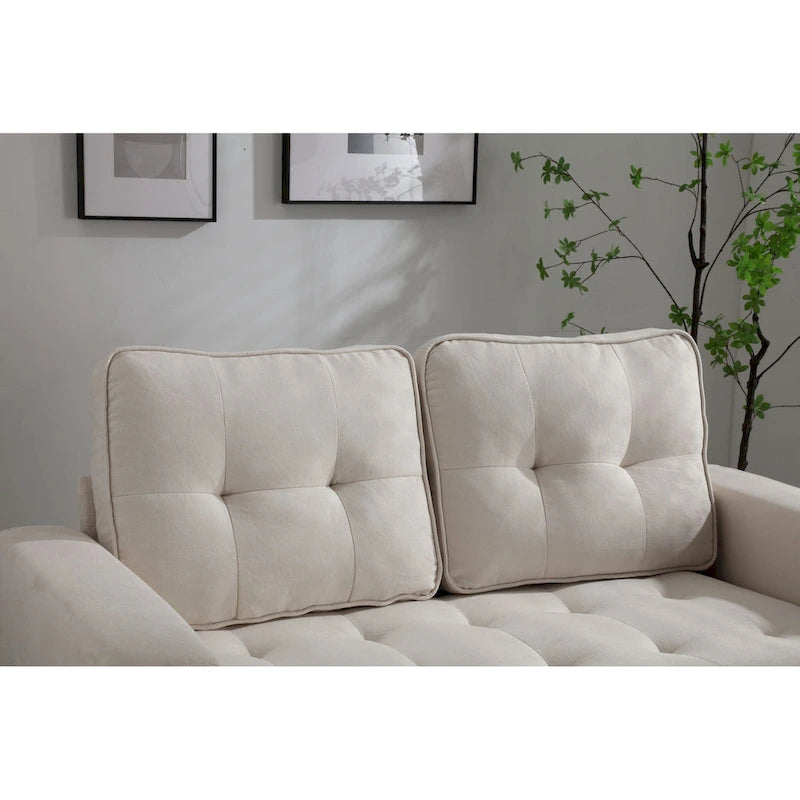 Sofá de terciopelo plegable en 3 partes, sofá cama convertible extraíble