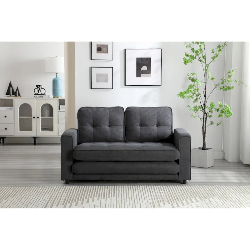 Sofá de terciopelo plegable en 3 partes, sofá cama convertible extraíble