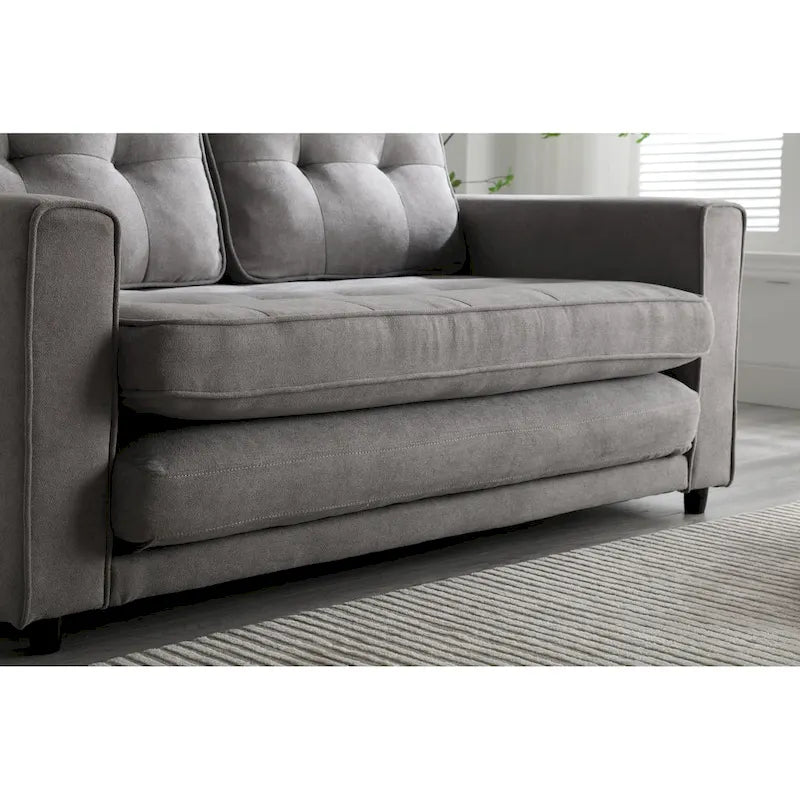 Sofá de terciopelo plegable en 3 partes, sofá cama convertible extraíble