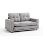 Sofá de terciopelo plegable en 3 partes, sofá cama convertible extraíble
