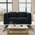 Modulares Ecksofa Ouyessir aus Teddy-Stoff, modernes L-Form-Sofa für 2/3/4 Personen mit Kissen