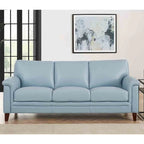 Hydeline Westcott set van bank en loveseat van volnerfleer met traagschuim en veren
