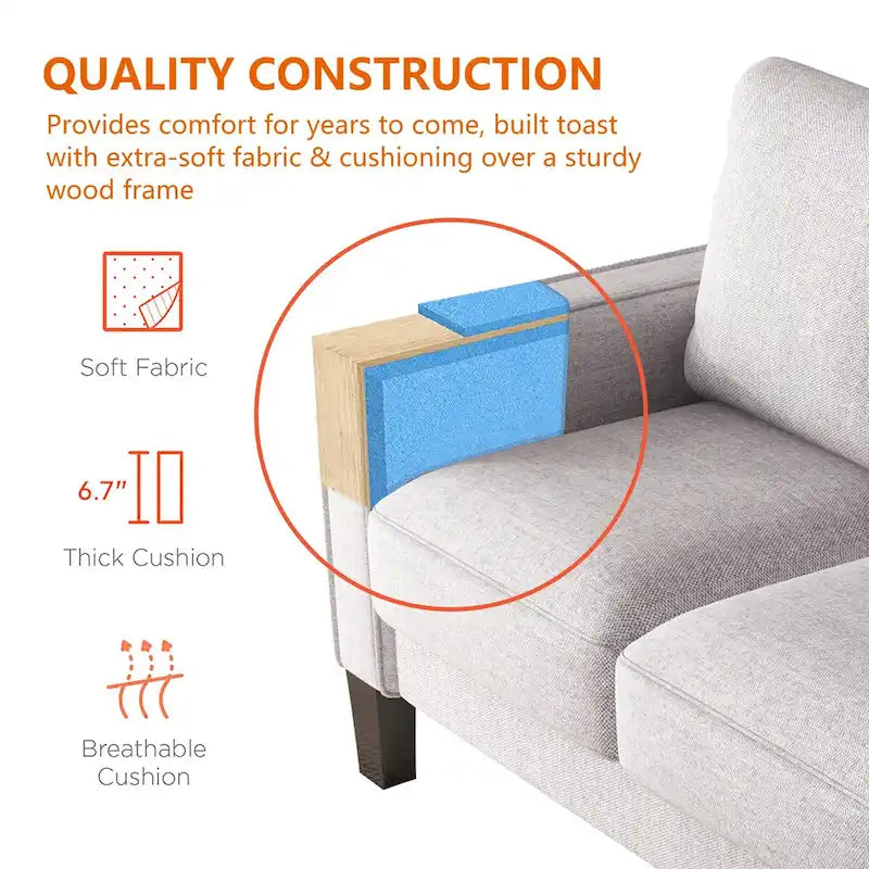Moderne woonkamermeubels, loveseat