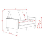 Moderne woonkamermeubels, loveseat