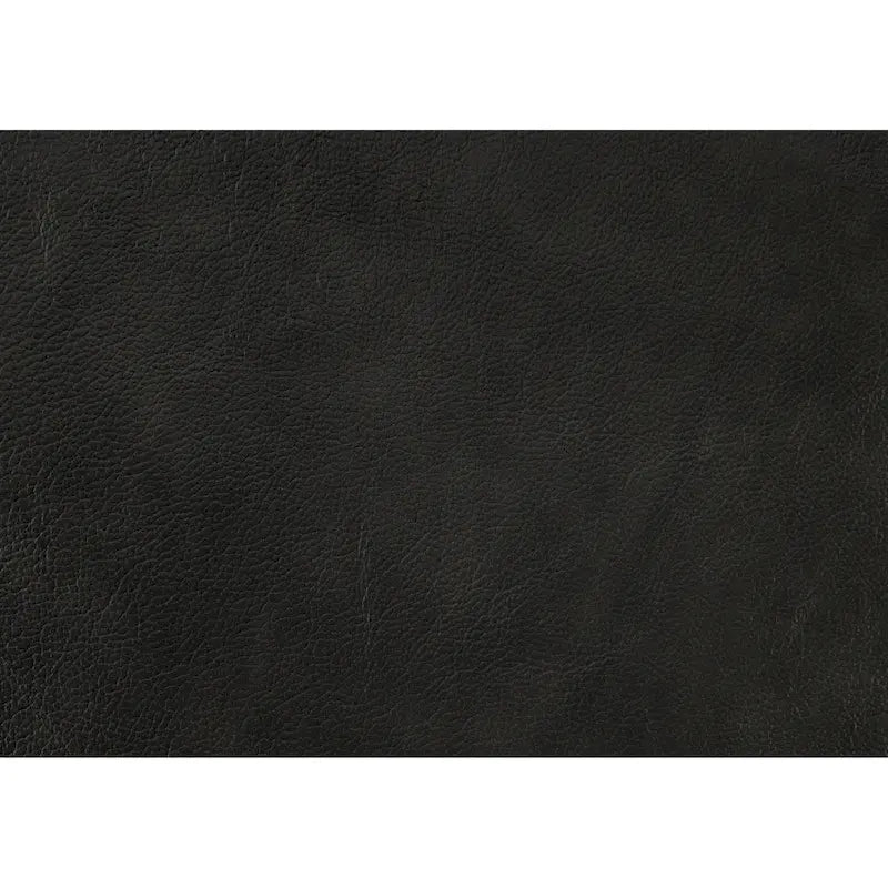 Causeuse Richie de 60 pouces, cuir pleine fleur et similicuir gris, bois massif