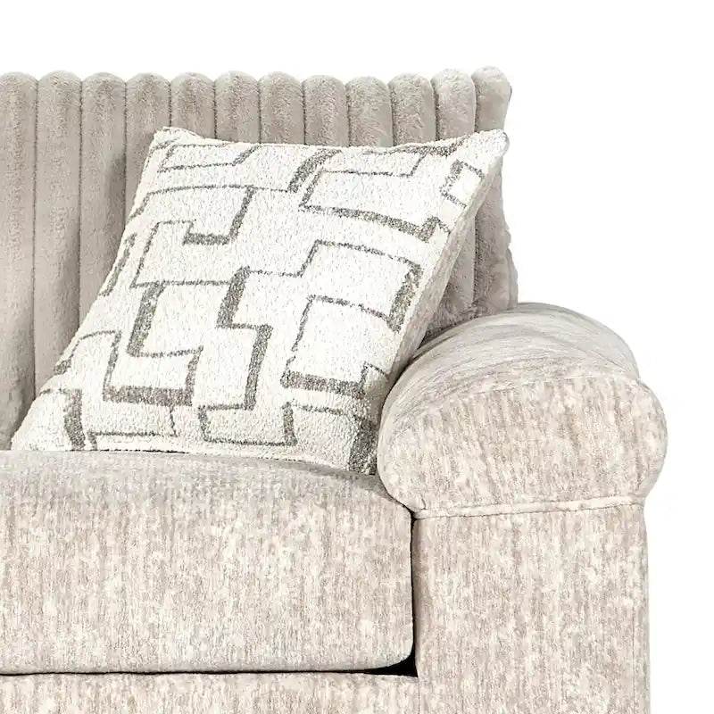 Zestaw Roundhill Furniture Nason: sofa, kanapa dwuosobowa i fotel do przytulania z szerokiego sztruksu