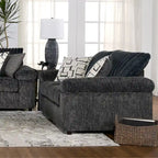 Zestaw Roundhill Furniture Nason: sofa, kanapa dwuosobowa i fotel do przytulania z szerokiego sztruksu