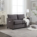Moderner Zweisitzer aus Chenille, gepolstertes 2-Sitzer-Sofa, modernes Sofa für Wohnzimmer, Schlafzimmer oder Apartment