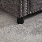 Moderner Zweisitzer aus Chenille, gepolstertes 2-Sitzer-Sofa, modernes Sofa für Wohnzimmer, Schlafzimmer oder Apartment