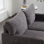 Moderner Zweisitzer aus Chenille, gepolstertes 2-Sitzer-Sofa, modernes Sofa für Wohnzimmer, Schlafzimmer oder Apartment
